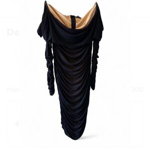 Fashion Nova Black Off Shoulder Dress